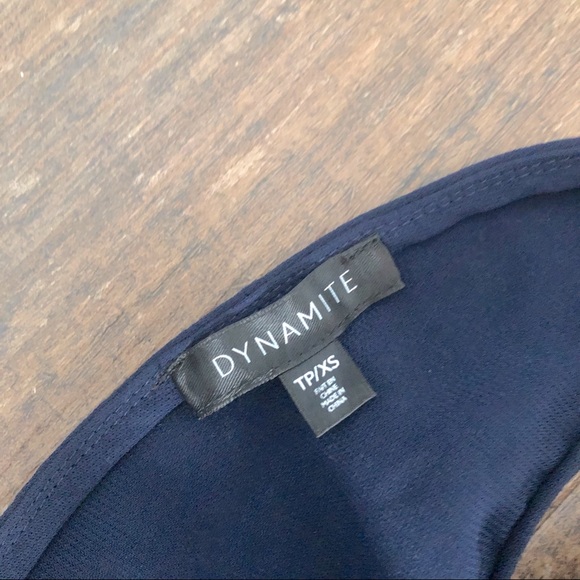 Dynamite Navy Top w. Gold Details - Picture 3 of 6